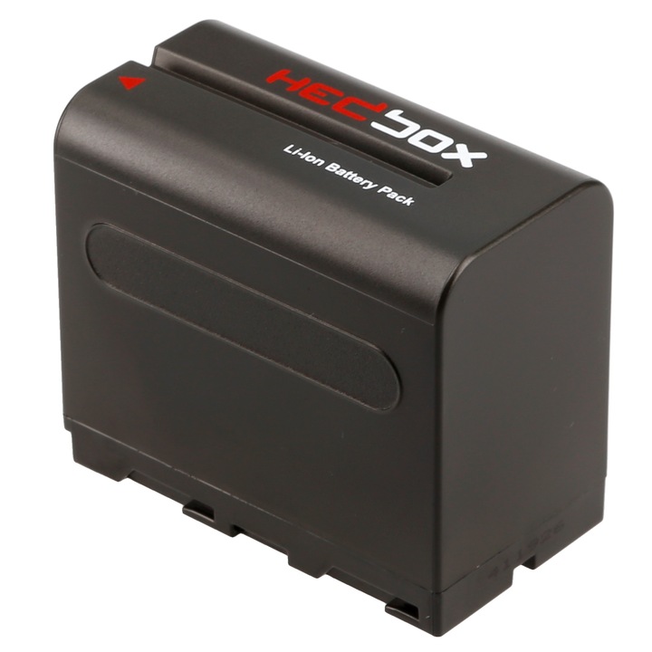 Acumulator NP-F Hedbox 6600 mAh, 7.4V, 61x69x36mm, pentru camere si accesorii