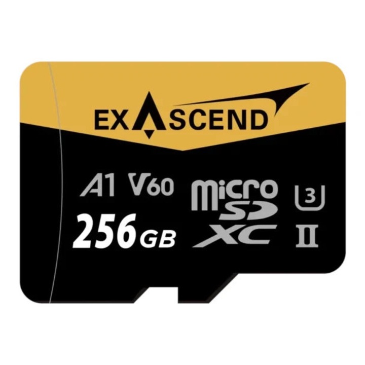 Card memorie microSD Exascend Catalyst V60 UHS-II, 256GB, 280MB/s citire