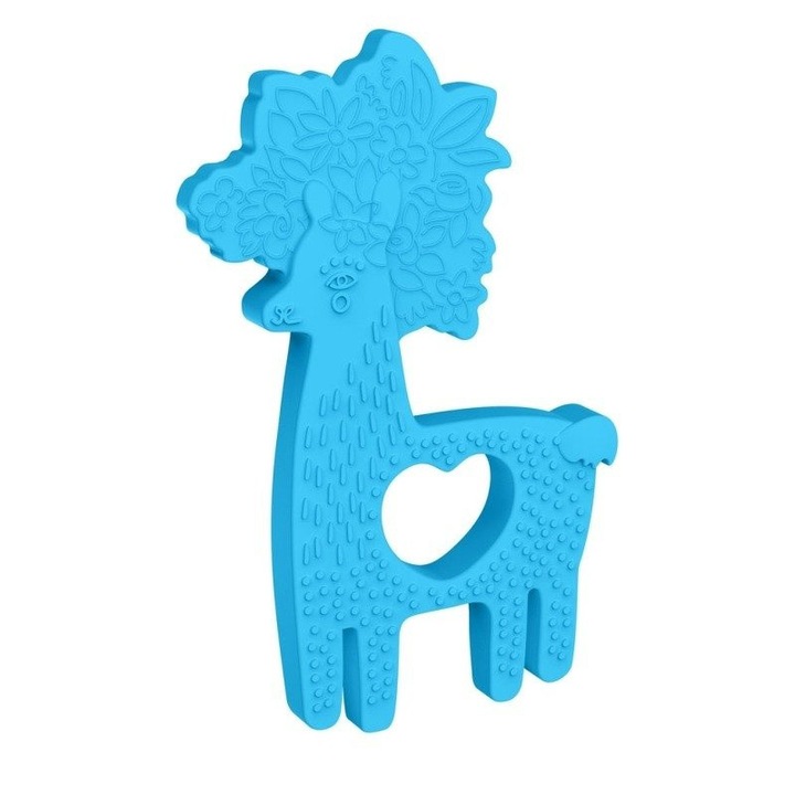 Rágóka, Manhattan Toy, láma modell, szilikon, 9x1,5x13cm