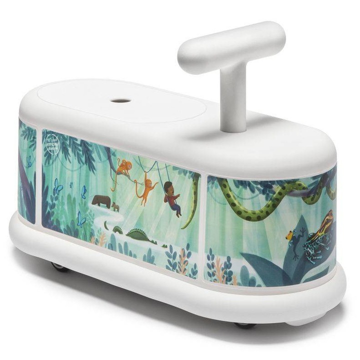 Mașinuță, Italtrike La Cosa Explore Jungle, roti 360°, material reciclabil, 51x24x21cm, pentru copii 1-6 ani