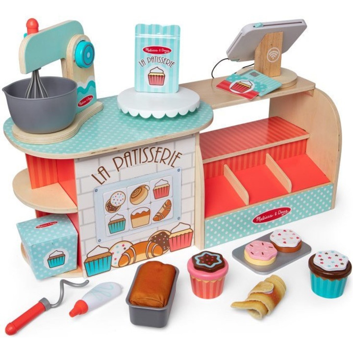 MELISSA & DOUG fa pékség kiegészítőkkel, többszínű