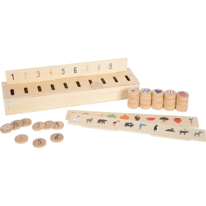 Играчка за сортиране SMALL FOOT World Explorer, естествена