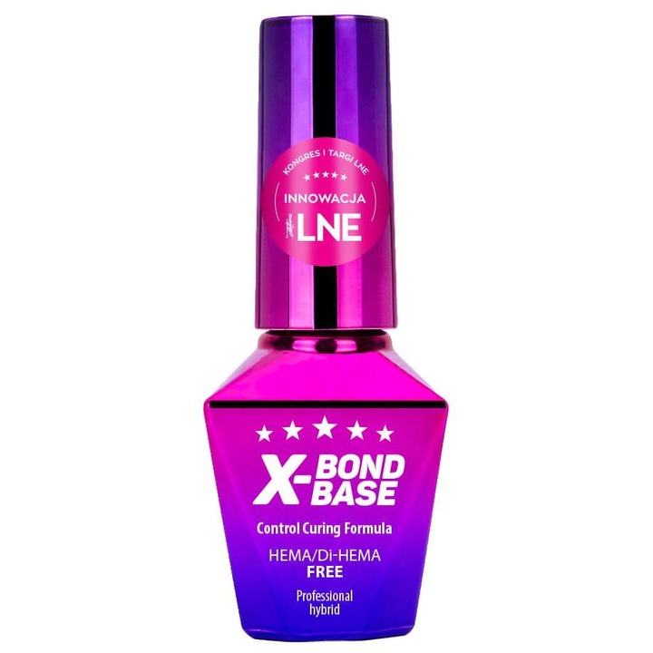 X-Bond Molly lakkbázis 10g, manikűrhöz és pedikűrhöz, híg állagú, önterülő