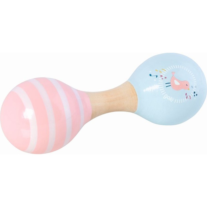 Дървени маракаси Goki комплект 14.5см многоцветни