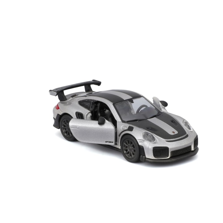 Maisto Speed Icons Porsche 911 GT2 RS - Модел на кола, мащаб 1:64, черно/сребристо