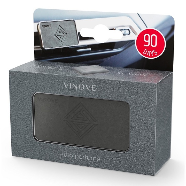 Vinove Eclipse Silverstone autóillatosító, férfi parfüm, citrusos és fás jegyek, 7.4x3.7cm