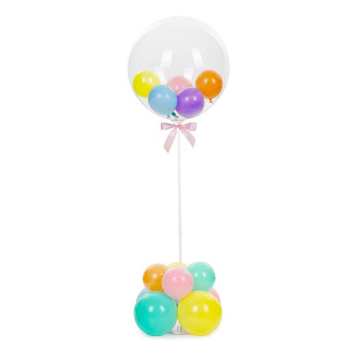 Поставка за балони, PartyDeco, 72 см, прозрачна