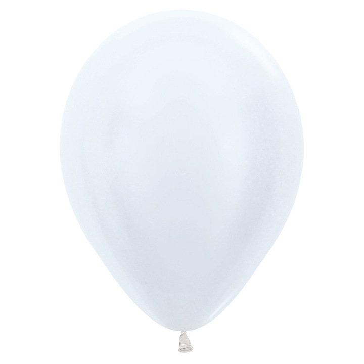 Sempertex latex lufik, gyöngyfehér, 30 cm, 12 darabos szett.