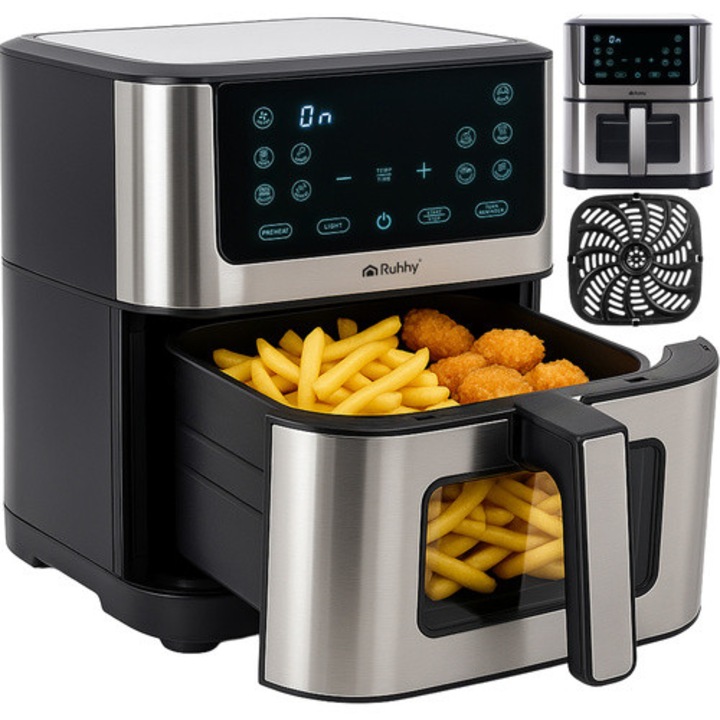 Ruhhy 8L XXL Zsírmentes Sütő Air Fryer