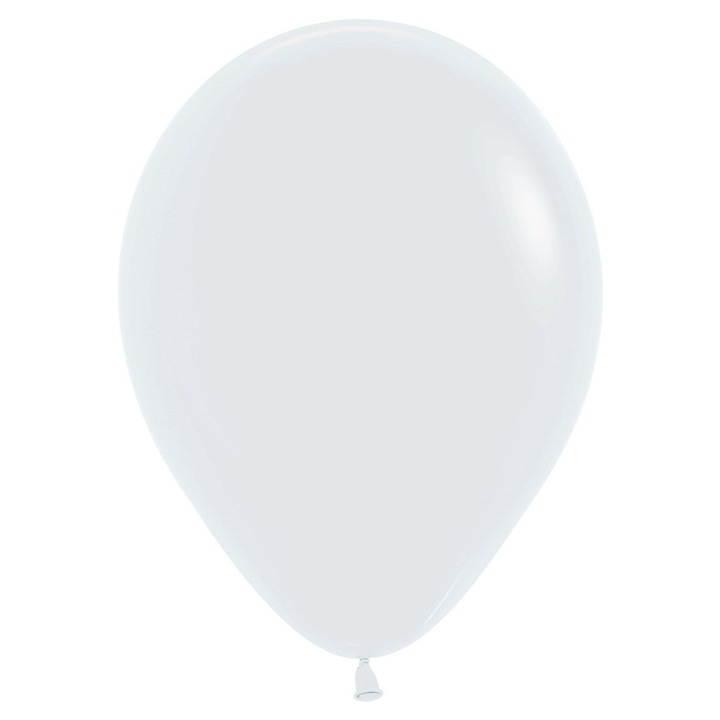 Sempertex latex lufik, fehér, 30 cm, 50 darabos készlet