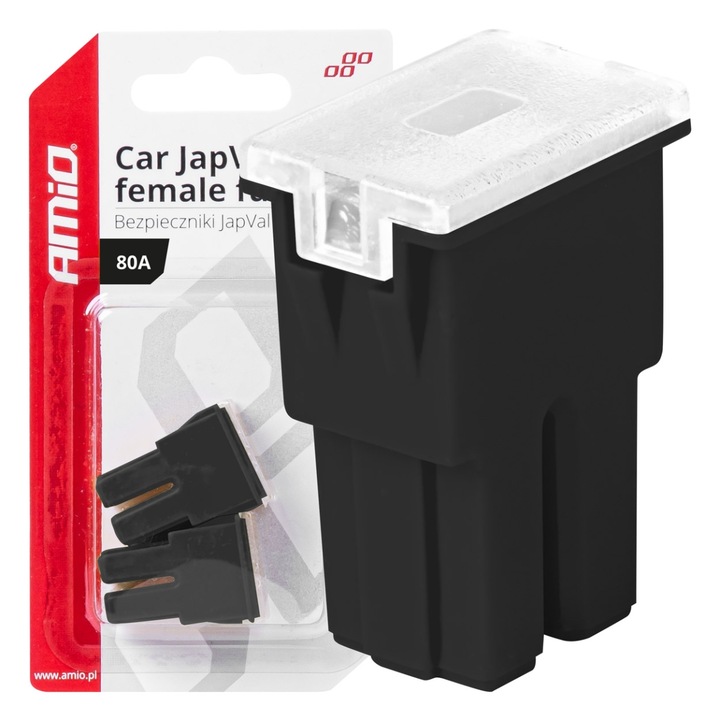 AMiO автомобилни крушки и предпазители, женски предпазители JAPVAL PAL, 80A, комплект 2 бр.