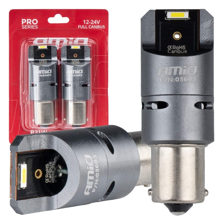 LED izzók P21W 2x1860SMD, fehér, 2 darabos készlet, 12V/24V