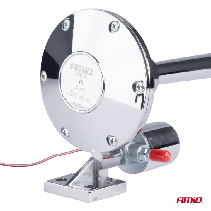 Клаксон фанфара, 640мм, 12-24V, хромиран, 150dB, комплект 1 брой