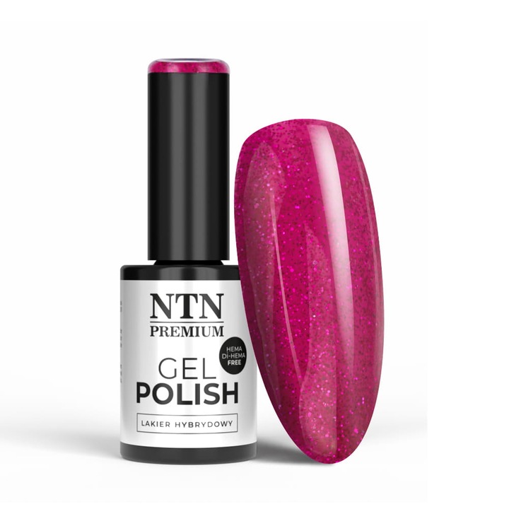 Oja hybrid NTN Premium Passion for Love, roz fucsia glitter, 5g