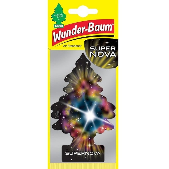 Wunder-Baum Supernova autóillatosító, illatos papír, 8 hétig