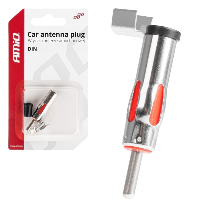 Conector antena auto DIN, AMiO, constructie unghiulara, instalare simpla