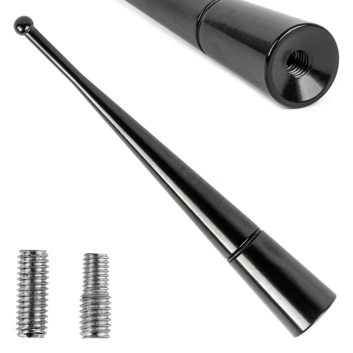 Autó antenna rúd ANTM13, 10cm, 2 adapterrel (5mm és 6mm), időjárásálló