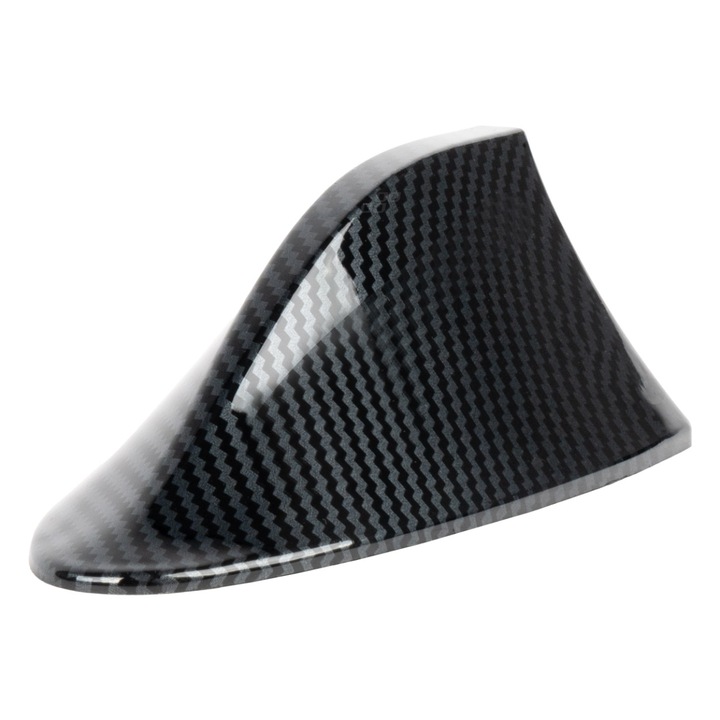 Cápauszony autóantenna, AMIO, karbon, modern dizájn, univerzális rögzítés