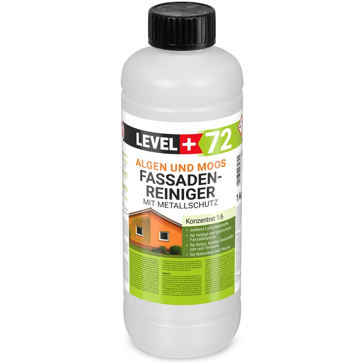 Curatator fatade anti-alge si muschi cu protectie anticoroziva, concentrate 1:6, 1KG – L+72 LEVEL+