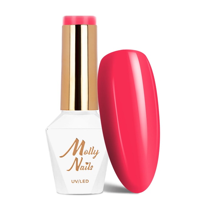 Molly Nails Pink Escape neon félig tartós körömlakk 8g