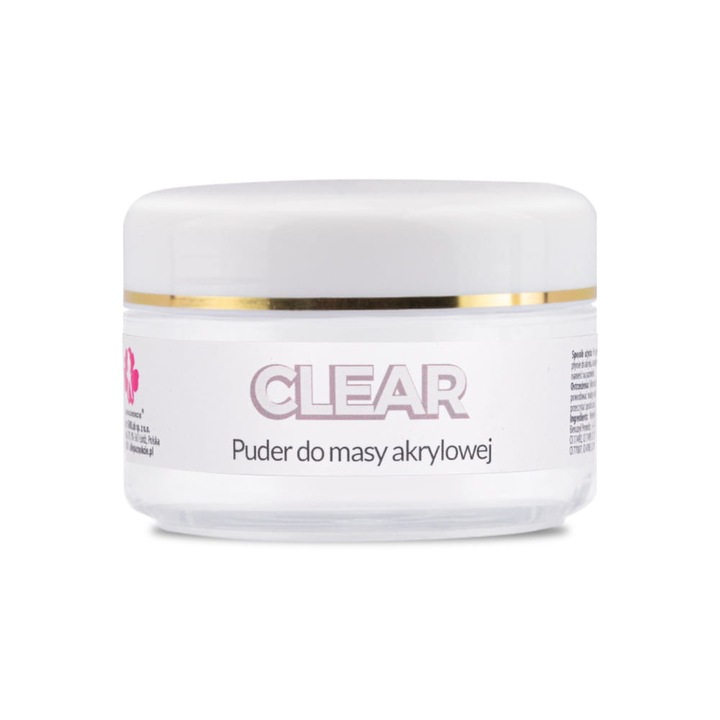 Pudra acrilica pentru unghii, Allepaznokcie, clear, 30g