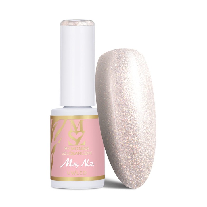 Oja semipermanenta Molly Nails Summer Love, sclipici, 7g