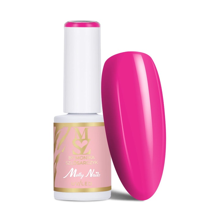 Oja hibrida Molly Nails Summer Love, Roz neon, 7g, Nr 2