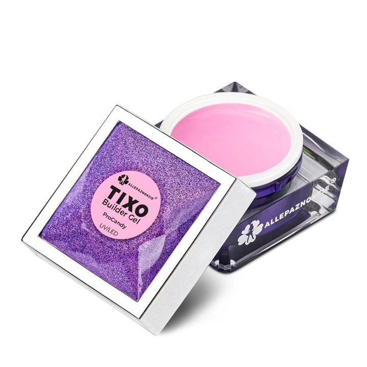 Gel de constructie Tixo ProCandy 15g, proprietati auto-nivelante, fara pilire, culoare: roz