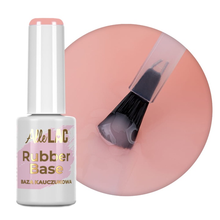 Baza de cauciuc AlleLac Soft Peach fara HEMA/Di-HEMA 7g nr. 5