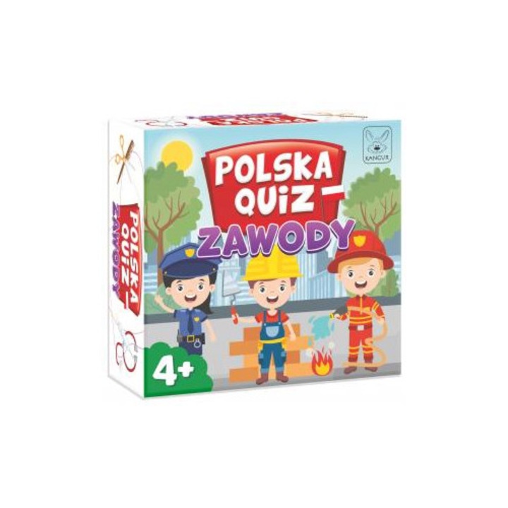 Társasjáték, Kenguru, Qui.z Zawody 4+, gyerekeknek, 2-4 játékosnak