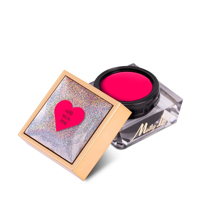 Körömdíszítő paszta ProArt körömdíszítő paszta MollyLac neonrózsaszín HEMA/Di-HEMA nélkül 5g No. 9