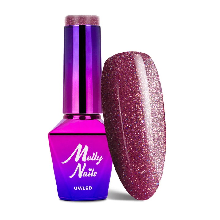 Molly Nails Wedding Dream & Champagne hibrid körömlakk, No. 384, 8g, élénk színek, könnyen felvihető