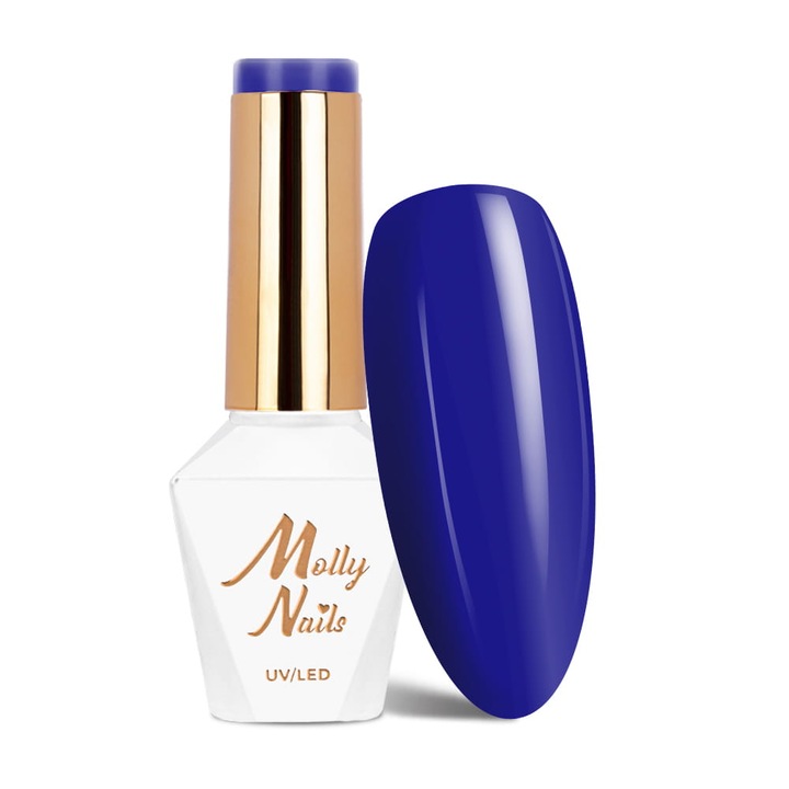 Oja hibrida Molly Nails Power Flower Blue Hydrangea 8g, culoare intensa, usor de aplicat