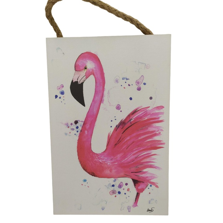 Tablou de agatat, 20x30, Flamingo