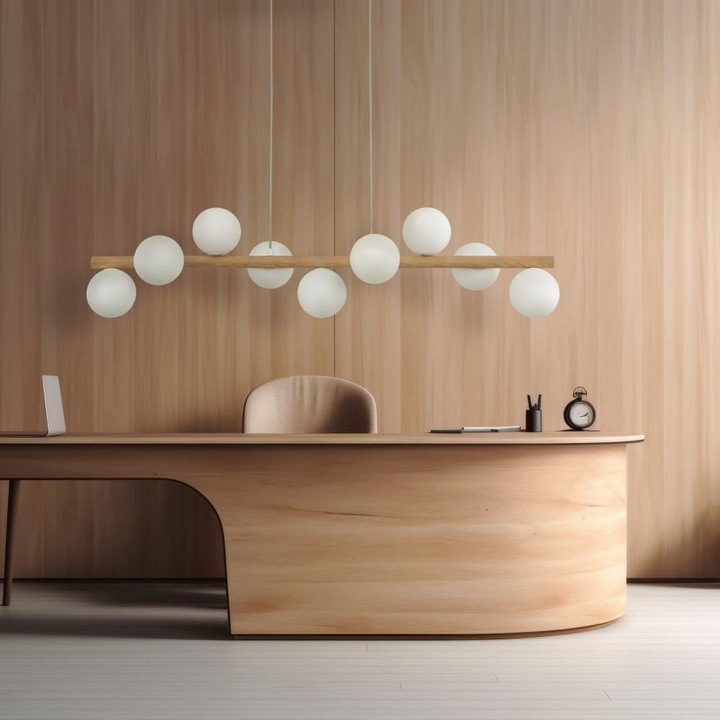 Lusta ESTERA WOOD, TK Lighting, 5906, culoare lemn, dimensiuni variate