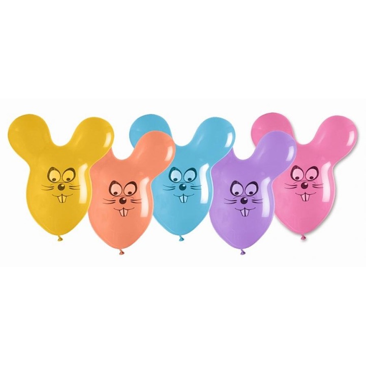 Комплект пастелни балони 50 части, Godan, модел Myszka