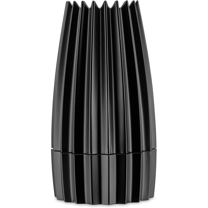 Rasnita de condimente ALESSI Grind, aluminiu, negru, 7,5x14,2cm