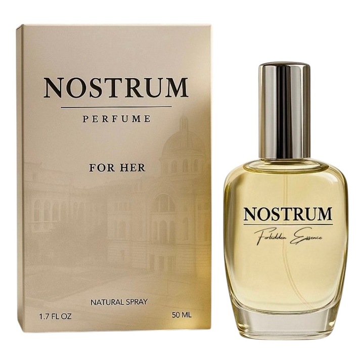 Дамски парфюм NOSTRUM - FORBIDDEN ESSENCE, 12 часа трайност, оригинален и елегантен, дневен или вечерен парфюм, флорално-ориенталско семейство аромати - 50 мл