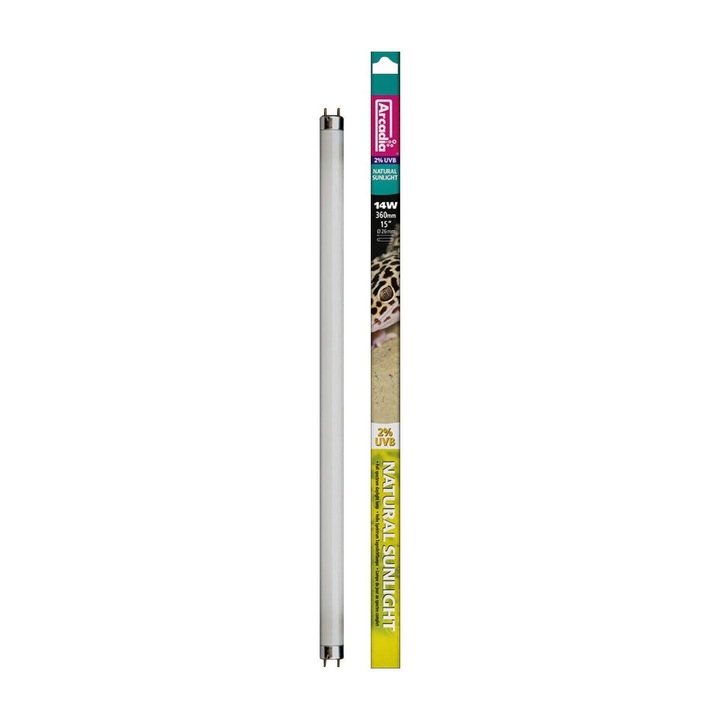 Neon terrárium, Arcadia természetes napfény, 2% UVB, 36 cm 14W