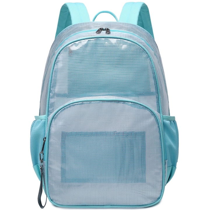 Rucsac, pentru laptop de 15.6 inch, greutate mare, culoare albastru deschis