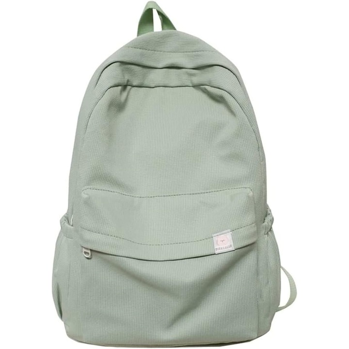 Rucsac Aesthetic, verde, usor, durabil, pentru scoala