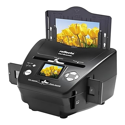 ⭐︎DOC⭐︎ Scanner de film, diapozitive si poze, 1800 x 1800 DPI, max 130 x