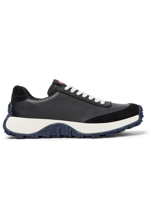 Camper, Pantofi sport Drift Trail cu insertii din piele intoarsa, Negru/Alb murdar