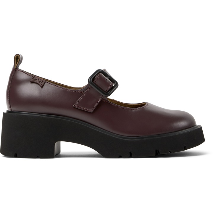 Camper, Pantofi Mary Jane din piele Milah, Visiniu, 41