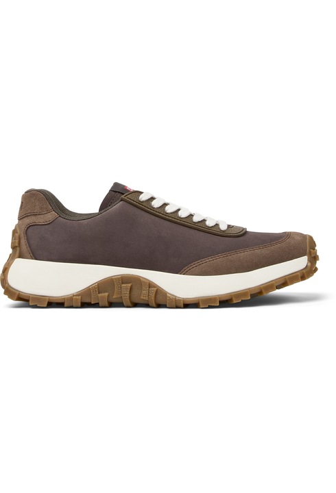 Camper, Pantofi sport din piele intoarsa si piele nabuc Drift Trail, Maro