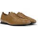 Camper, Pantofi slip-on cu varf patrat si talpa plata Casi Myra, Maro, 37