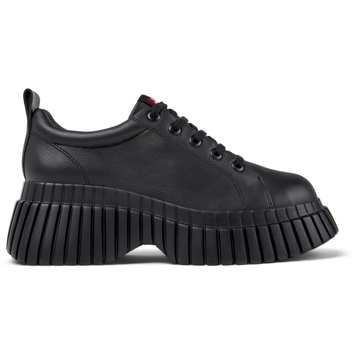 Camper, Pantofi cu aspect masiv si talpa wedge Pix, Negru