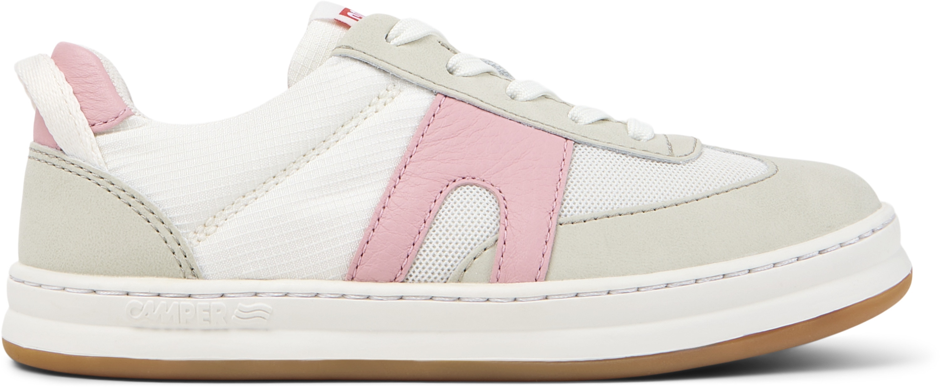 Camper, Pantofi sport de piele Runner Four, Bej, 26 EU