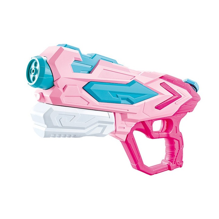Pistol cu apă pentru copii, Cyrax, 900ml, 4 duze, roz, 42x22x6.5cm
