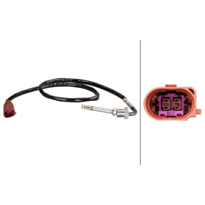 HELLA kipufogógáz hőmérséklet érzékelő VW Transporter 2.0TDI 03-hoz